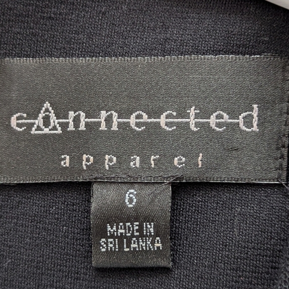 Women's (Size 6) Black Cocktail Dress with Beaded Neckline - Picture 5 of 11